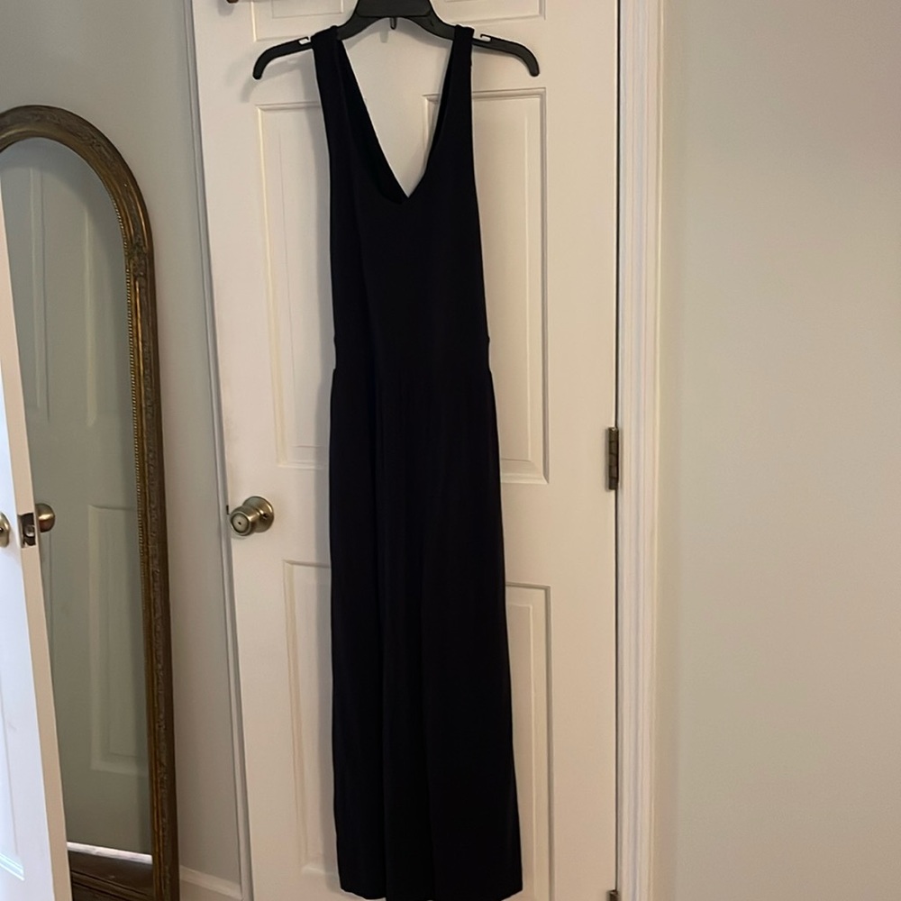 Peach knit cross back maxi